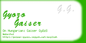 gyozo gaiser business card